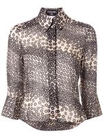 Chanel Pre-Owned 2003 floral cropped shirt - Brown