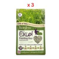Burgess Excel Fresh Forage Feeding Hay For Small Pets Pack Of 3
