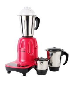 Olsenmark 3-IN-1 Mixer Grinder Red, Silver Clear OMSB2426