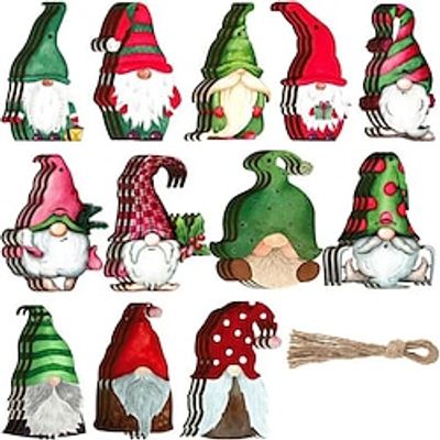 24pcs Dwarfs Christmas Wooden Hanging Ornaments Tree Decorations Yard Decoration Party Decor Holiday Supplies Holiday Arrangement Garden Decor Lightinthebox 24pcs Dwarfs Christmas Wooden Hanging Ornaments Tree Decorations Yard Decoration Party Decor Holiday Supplies Holiday Arrangement Garden Decor Lightinthebox