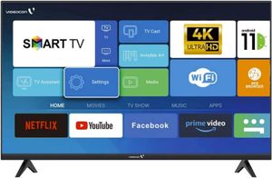 Videocon 50 Inch Smart TV 4K UHD Android 11 Google Play, Netflix, YouTube, Shahid, Built in Bluetooth & WiFi Black Model - AAEE50EL1100D1