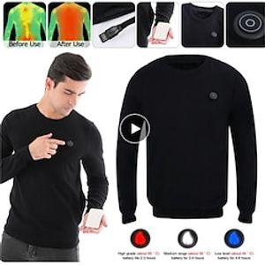 Electric Heated Ski Thermal Tops 3-speed Temperature Control Warm Clothes Winter Electric Heated Outdoor Sports For Hunting Lightinthebox