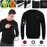 Electric Heated Ski Thermal Tops 3-speed Temperature Control Warm Clothes Winter Electric Heated Outdoor Sports For Hunting Lightinthebox - thumbnail