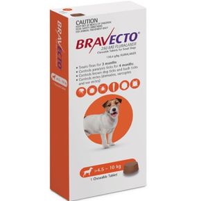 Bravecto For Dogs 4.5 - 10 Kg Tablet 250Mg