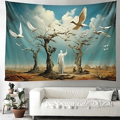 Landscape Hanging Tapestry Wall Art Large Tapestry Mural Decor Photograph Backdrop Blanket Curtain Home Bedroom Living Room Decoration miniinthebox