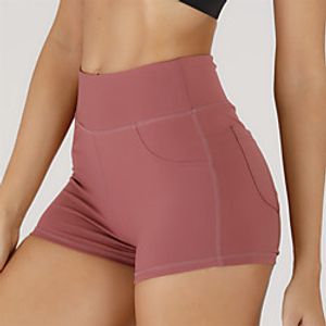 Women's Jogger Shorts Side Pockets Elastic Waist Nylon Solid Color Sport Athleisure Shorts Bottoms Quick Dry Breathable Soft Comfortable Exercise  Fitness Running Everyday Use Casual Daily Outdoor Lightinthebox