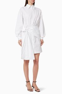 Calanthe Cotton Poplin Shirt Dress