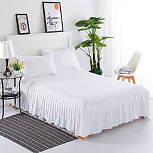 Bed Skirt Premium Microfiber Bed Skirt Luxury Bed Skirt Hotel Quality 100% Cotton Bed Skirt Lightinthebox