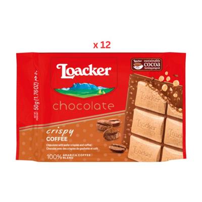 Loacker Chocolate Bar Duality Coffee 12X50G