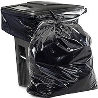 Aluf Plastics Heavy Duty 55 Gallon Trash Bags - (Value 50 Pack) - 1.5 MIL equivalent Industrial Strength Plastic 35 x 55 for 50-55 Gal Cans -Fits Toter, Rubbermaid Brute, Carlislie Bronco etc. miniinthebox - thumbnail