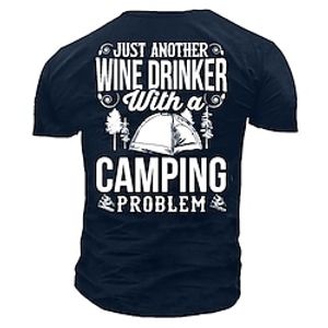 Men's Unisex T shirt 3D Print Graphic Prints Letter Crew Neck Street Daily Print Short Sleeve Tops Casual Designer Big and Tall Papa T Shirts Navy Blue miniinthebox