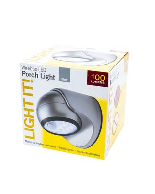 Fulcrum Porch Light Silver