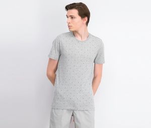 Mens Short Sleeve Printed T-Shirt  Gray