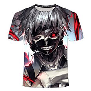 Inspired by Tokyo Ghoul Cosplay Cosplay Costume T-shirt Polyester / Cotton Blend Print 3D T-shirt For Women's / Men's miniinthebox