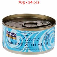 Fish4Cats Sardine with Mussel Wet Food For Cat - 24 X 70g