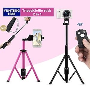 Yunteng Multifunctio Tripod Selfie Stick Phone Holder Bluetooth Remote Control Portable  Mount Smartphone Tablet for Vlog TikTok miniinthebox