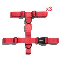 Zee.Dog Neon Coral H-Harness Small (Pack Of 3)