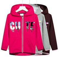 Girls' Hiking Windbreaker Hiking Jacket Hoodie Jacket Winter Outdoor Thermal Warm Windproof Warm Quick Dry Outerwear Coat Top Full Length Visible Zipper Fishing Climbing Camping  Hiking  Caving Red Lightinthebox - thumbnail