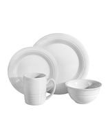 Martha Stewart Everyday Ralston 16 Pieces Dinnerware Set White