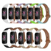 1pc Smart Watch Band Compatible with Fitbit Luxe Genuine Leather Smartwatch Strap Luxury Adjustable Breathable Leather Loop Replacement  Wristband miniinthebox - thumbnail