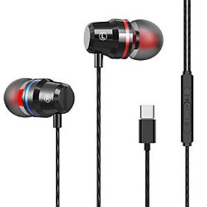 Sport Oortelefoon Wired Bass Usb Type-C Headset Oordopjes Met Microfoon Handsfree Type C Muziek Oortelefoon Voor Xiaomi samsung Huawei Lightinthebox