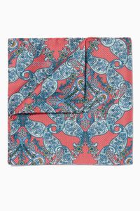 Paisley Print Silk Pocket Square Paisley Print Silk Pocket Square