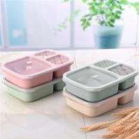 Microwave Bento Lunch Box Picnic Food Fruit Container Storage Box Children Adult Lunch Bag Beige Picnic Lunch