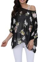 Chiffon Sun Protective Cover Up Blouse