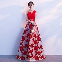 2020 new elegant and dignified atmosphere, long, thin, plus size host, dinner party, ladies evening dress, skirt Lightinthebox - thumbnail