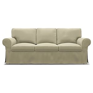 IKEA Ektorp 3 Seat Sofa Cover Organic Panama Cotton Regular Fit With Piping Machine Washable miniinthebox