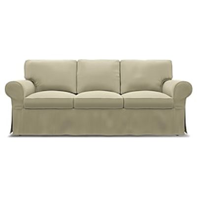 IKEA Ektorp 3 Seat Sofa Cover Organic Panama Cotton Regular Fit With Piping Machine Washable miniinthebox