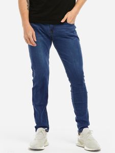 Light Blue Washed Pocket Design Middle Waisted Skinny Men's Pencil Jeans