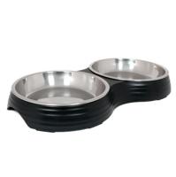 Pawsitiv Matte Ripple Dinner Set Bowls Small - Black