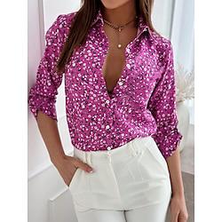 Women's Tunic Blouse White Short Sleeve Shirt Collar Summer Lightinthebox