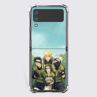 Naruto Cartoon Characters Phone Case For Samsung Z Flip Z Flip 3 Z Flip 2 Unique Design Protective Case Shockproof Dustproof Flip Full Body Case TPU Lightinthebox - thumbnail