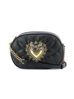 Black Leather Shoulder Bag - thumbnail