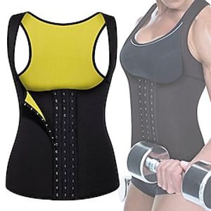 Waist Trainer Vest Body Shaper Sweat Waist Trainer Corset Sports Polyster Yoga Gym Workout Pilates Durable Weight Loss Tummy Fat Burner Hot Sweat For Women miniinthebox