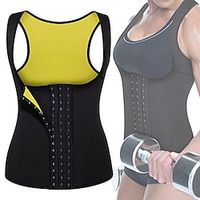 Waist Trainer Vest Body Shaper Sweat Waist Trainer Corset Sports Polyster Yoga Gym Workout Pilates Durable Weight Loss Tummy Fat Burner Hot Sweat For Women miniinthebox - thumbnail