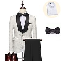 Retro Vintage Rococo Baroque 1980s Suits  Blazers Gentleman Men's Cosplay Costume Masquerade Party  Evening Coat Lightinthebox - thumbnail