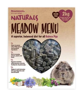 Rosewood Naturals Meadow Menu Guinea Pig Food 2kg Rosewood Naturals Meadow Menu Guinea Pig Food 2kg