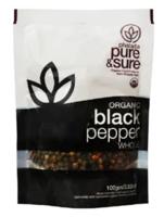 Pure & Sure Organic Black Pepper Whole - 100g