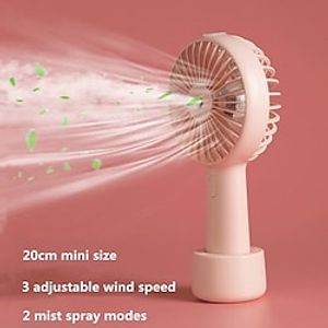 Handheld misting clearance fan