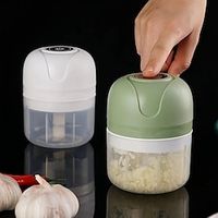 1pc Electric Garlic Chopper, Onion Chopper, USB Charging Vegetable Mincer, Electric Mini Chopper, Food Processor, Kitchen Tools Lightinthebox - thumbnail
