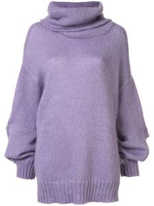 Undercover oversized roll-neck jumper - PURPLE