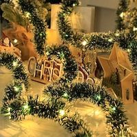 1pc Christmas Rattan Lights, Battery Powered, Fairy String Lights For Living Room, Hallway, Bedroom, Staircase, Handrail, Bedroom, Party, Christmas Party, Christmas, Wreath, Garden, Christmas Tree miniinthebox - thumbnail
