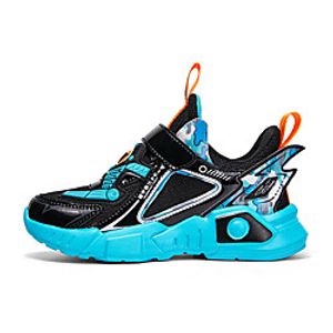 Boys' Trainers Athletic Shoes Comfort Elastic Fabric Lace up Big Kids(7years ) Daily Running Shoes White Blue Yellow Summer Lightinthebox