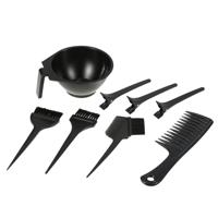 Hair Dyeing Tool Set Hair Dyeing Bowl + Hair Dyeing Brush + Highlighting Comb + Clip Black Eight Piece Set