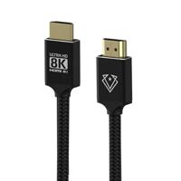 Vertux VERTU-150 Ultra HD High Speed 8K HDMI 2.1 Audio Video Cable 1.5 Meter With HDR Support Black