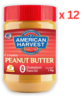 American Harvest Peanut Butter Creamy 12X1Kg