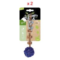 M-Pets Charmy Amulet Matatabi Blue Catnip Cat Toy Pack Of 2
